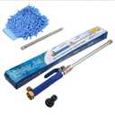 2-in-1 High Pressure Power Washer Wand for Garden Hose, Hydro Jet Water Sprayer with 2 Nozzles & Quick Connectors, Power Washer Attachment for Car, Patio, Fence, Wall, and Floor Cleaning(Blue)