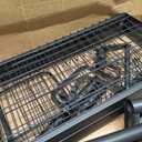Over Sink Dish Drying Rack, 3-Tier Full Stainless Steel Drainer Dish Rack Adjustable 20.9''-37.4'', Expandable Multifunctional Kitchen Organizer, 3 Tier with Flat Grid