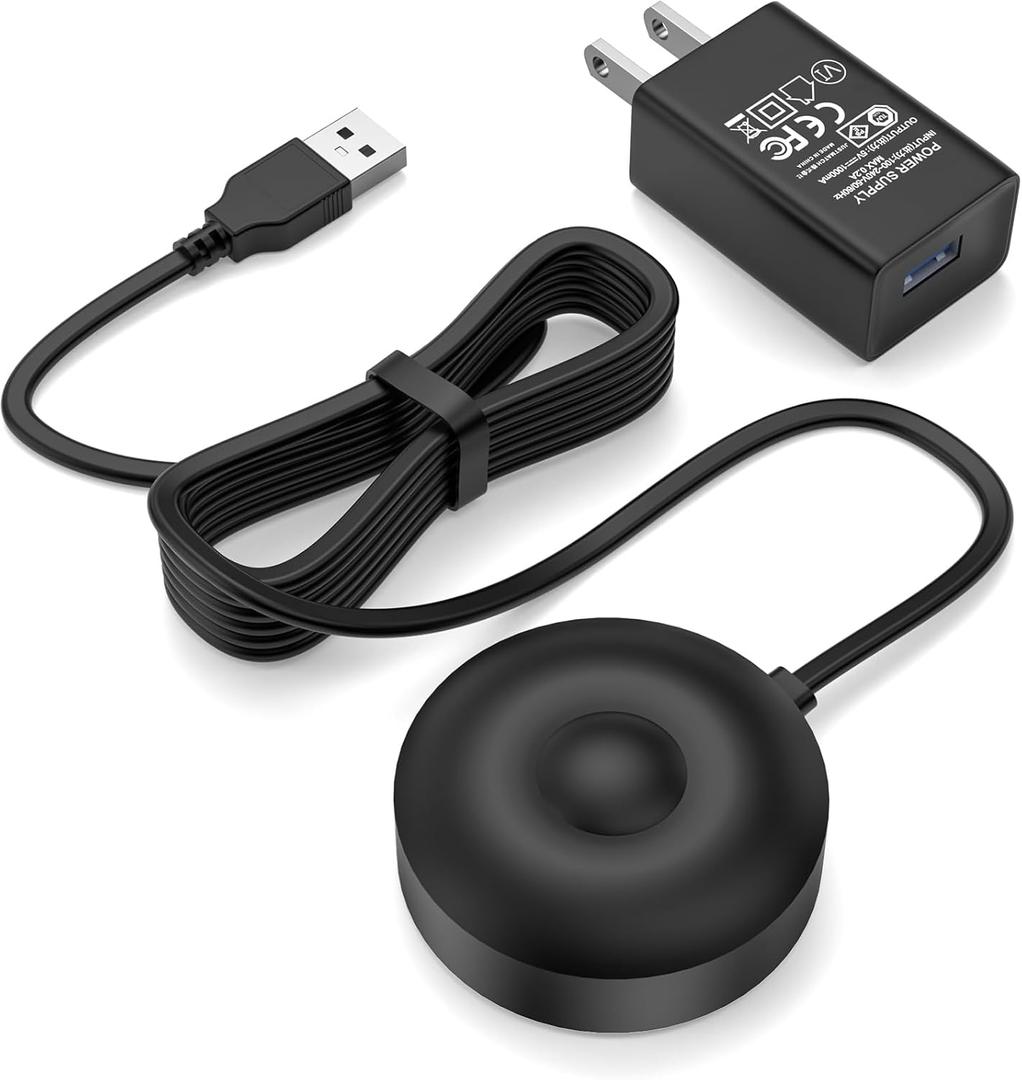 WUKUR for Oral B iO Charger Base, Compatible with Oral B iO Electric Toothbrush Series 7, 8, 9, Magnetic Travel Charging Base Model 3768, Power Cord (Black)