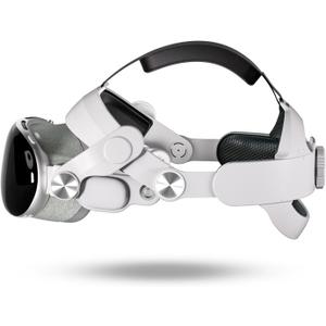 Elite Head Strap Compatible with Apple Vision Pro, Adjustable Strap Reduce Facial Pressure and Balance Weight, Enhanced Comfort and Gaming Immersion Strap for Vision Pro Accessories