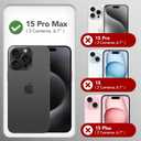 GONEZ for iPhone 15 Pro Max Case Silicone, Compatible with Magsafe, 2X Camera Protector + 2X Screen Protector, Soft Anti-Scratch Microfiber Lining, Liquid Silicone Shockproof Phone Cover, Dark Blue