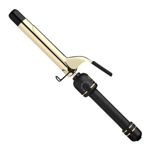HOT TOOLS New and Improved 24K Gold Professional 1" Extended Barrel Curling Iron with Clamp for Bouncy Curls | 24K Gold Technology for Long-Lasting Results & Longer Barrel for Easy Styling (1 inch)