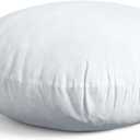 MIULEE 18 Inch Round Pillow Insert, Floor Pillow Memory Foam Circular Cushion Decorative Throw Pillow Stuffer Lumbar Sham Forms for Couch Bed Sofa Meditation