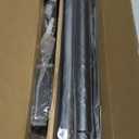 Curtain Rods for Windows 32 to 96 Inches - Black 1 Inch Diameter Curtain Rods, Adjustable Heavy Duty Curtain Rod with End Cap Style, Easy Installation and Modern Design