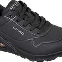 Skechers Women's Uno- Stand On Air Sneaker (7 Wide, Black/Black)