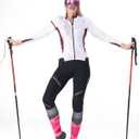 CS CELERSPORT 2/3 Pack Ski Socks for Womens and Mens with Full Cushion, Wool Winter Warm Socks for Skiing Snowboarding (Small, Rose + Blue)