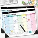 Desk Calendar 2026 Large 22" x17", AgePlace Wall Calendar 2025-2026 Covers July 2025 - December 2026, Office Supplies Desktop Monthly Calendar for Home Classroom School & Office Or teacher Gifts