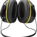 SNR30dB Behind-the-Head Ear Protection,Sound Proof Noise Reduction Earmuffs,For Construction, Range,Airport,Shooting,Lawn Mowing,Neck Band Style