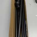 Curtain Rods for Windows 48-84 inch, 3/4 inch Heavy Duty Adjustable Decorative Curtain Rod with Modern Finials,Window Rods for Bedroom, Living Room,Patio and Kitchen (16"-84"|1 PACK, Black)