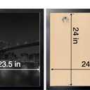 Annecy 24x24 Picture Frame Black1 Pack, 24 x 24 Picture Frame for Wall Decoration, Classic Black Minimalist Style Suitable for Decorating Houses, Offices, Hotels