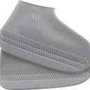 Unisex Waterproof Shoe Covers, Reusable, Slip-Resistant, Silicone Shoe Protectors Grery X-Large (Label XL: Size US 10-13.5, Grey)