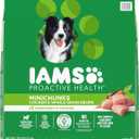 IAMS Proactive Health Adult Dry Dog Food, Chicken & Whole Grains, 13.61kg Vitamin E immune support, calcium for bones, complete & balanced, adult dogs, no fillers, grain free EXP: 10/15/2025