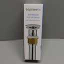 Bathroom Sink Drain with Overflow - Brushed Gold Pop Up Drain incl. 3 Extra Seals - German Brand