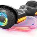 Gyroor Self Balancing Scooter New G13 All Terrain Balancing Scooter with LED Lights, Self Balancing Off Road with Bluetooth for Kids ages 6-12 and Adults-Black
