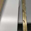 Yusong 73" Tall Bookshelf with Cabinet, Industrial Ladder Wall Mount Shelf Bookcase with Wood and Metal Frame, Plant Shelf Wall Storage Display for Living Room Bedroom, White Gold