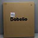 Babelio Baby Gate for Stairs, Kitchen & Doorways, 26-43" W 28" H No Bottom Bar| Easy Installation| One-Handed Operation| Auto-Close| Hardware Mount (Drill Needed) Safety Dog/Pet Gate Indoor (White)