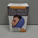 LotFancy Face Ice Pack Wrap for TMJ, Wisdom Teeth, with 4 Reusable Hot Cold Therapy Gel Packs, Pain Relief for Head, Oral and Facial Surgery, Dental Implants, Blue