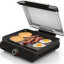 Ninja Sizzle 14" Electric Griddle, 500F High Heat Kitchen Grill with Nonstick Plate, Low-Smoke Technology, Edge-to-Edge Heating, Family-Sized Capacity, Countertop Cooking ToolIndoor,1450 W (GR100GDL)