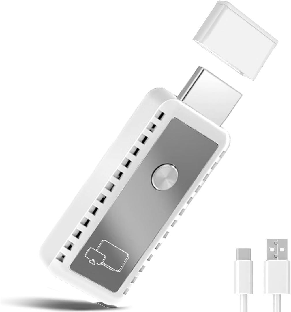 2026 Upgraded 2-in-1 Wireless HDMI Display Dongle Adapter,4K HDR Decode Dual Band 5G Receiver,Plug & Play For Smartphone/Laptop/PC to TV/Monitor, AirPlay/Miracast/DLNA Screen Mirroring with 1080P HD