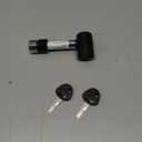 METOWARE Right-Angle Head Trailer Hitch Receiver Lock, 1/2" Diameter Pin Lock with 5/8" Adaptor, 2-3/4" Pin Fits 2" or 2-1/2" Receiver