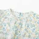 Simplee kids Baby Girls Romper Sleeveless Summer Outfits Rompers baby rompers girl Floral Pattern Button One Piece Outfit (6-12 Months, Bb-blue-yellow Floral)