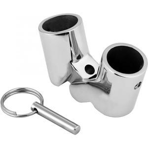RedSnake Stainless Steel Marine Grade Boat Railing Pipe Connector Folding Swivel Coupling Tube Pipe Connector Boat Hardware Fitting for (25mm) 1inch or (22mm) 7/8inch