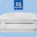 Sealy Dreamlife Queen Size Memory Foam Cooling Pillow with Surface Guard Technology, Removable Machine-Washable Cover, 1 Year Limited, White (2 Pack)