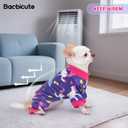Dog Pajamas Soft Lightweight Dog Onesies Outfit Clothes for Medium Puppy Pjs for Pet Boys Girls Dogs Cats M (Back: 9",Chest: 13.7", Neck: 9")