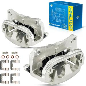 PHILTOP 19B2683B 19B2682B Front Disc Brake Caliper Assembly Fit Subaru 2003-2018 Forester, 2002-2014 Outback, 2013-2015 XV Crosstrek, Crosstrek, Legacy, Saab 9-2X, 2PCS Front Driver and Passenger Side