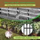 Decorative Garden Fence - 26in(H) x 20Ft(L) Heavy Duty Metal Garden Fencing Border Animal Barrier No Dig Rustproof for Rabbit Dog, Outdoor Decor for Yard & Patio Flower Bed (10 Panels + 11 Stakes)