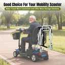 Rear Holder Kit for Mobility Scooters Power Wheelchair | Heavy Duty Metal Large Hooks for Walker Placement