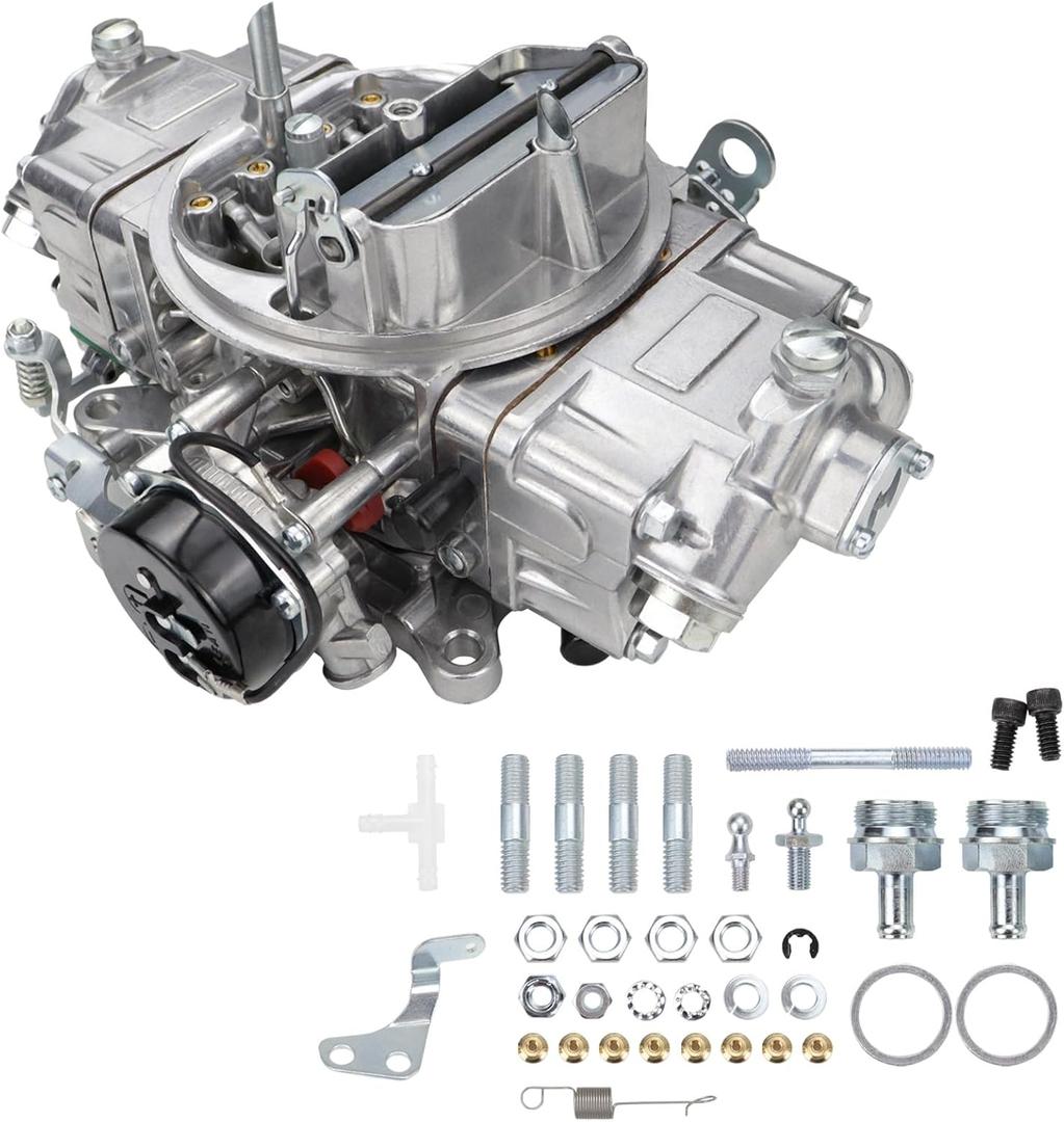 USTAR Carburetor Compatible with Holley Quick Fuel Brawler Diecast Carburetor Secondary Electric Choke 4150 Model 650 CFM 4 Barrel Square Bore Flange Replaces# BR-67255