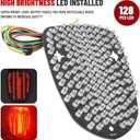 GZYF Scooter Brake Turn Signal Tail Light Integrated Led Lamp for Yamaha Royal Star XVZ1300 1996-2013, for Yamaha V-Star 650 XVS650 Classic 1998-2010