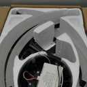 VOLISUN Low Profile Ceiling Fans with Lights and Remote, 20in Flush Mount Ceiling Fans with Light, 3000K-6500K Dimmable Fandelier Ceiling Fan, Black Bladeless Ceiling Fan for Bedroom