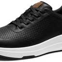 Coostar Dress Sneakers Men Walking Shoes Zapatos De Vestir para Hombre with Arch Support Orthopedic Sneaker Office Shoe Black, Size 11