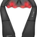 Snailax Shiatsu Neck and Shoulder Massager - Back Massager with Heat, Deep Kneading Electric Massage Pillow for Neck, Back, Shoulder,Foot,Body