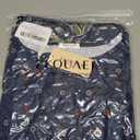 Ekouaer Pajamas for Women Set Short Sleeve Printe Lounge Sets Soft Pjs Round Neck Loungewear with Pockets (X-Large, Navy Blue Feather)