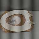 Mayfair Cassel Slow Close Toilet Seat, Easy Clean, Non Slip Premium Wood Seat, Easy Install, Made in USA, Elongated, Biscuit