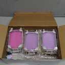 20 Pcs Mini Empty Suitcase Storage Box and Plush Ball Keychain Clear Candy Luggage Storage Containers Suitcase Packaging Case (Multicolor)