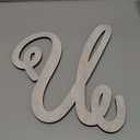 Bright Creations 13-Inch Unfinished Wooden Monogram Letter U, Rustic-Style Home Decor, Paintable Wood Alphabet Letters for Custom Signs, Party Decorations, Crafting and Art Supplies