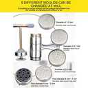 Stainless Steel Noodle Maker,Manual Pasta Machine Stainless Steel Pasta Maker Pasta Press Noodle Machine, kitchen Aid Accessories Pasta Tools