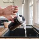 KIDISLE 4-in-1 Electric Milk Frother and Steamer, Milk Steamer and Cold Foam Maker, Hot Chocolate Maker, Frother for Coffee, Latte, Macchiato, Cappuccino, BPA Free, Black