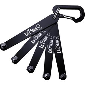 LABEAR - SAE HEX Ultra Low Profile Offset Screwdriver Set, 90 Degree Straight Slim Plate For Tight Area, EDC Screwdriver 5pcs Set