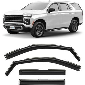 CLIM ART in-Channel Incredibly Durable Rain Guards for Chevrolet Tahoe 2021-2025, Original Window Deflectors, Vent Window Visors Deflector, 4 pcs. - 621144 CLIM ART in-Channel Incredibly Durable Rain Guards for Chevrolet Tahoe 2021-2025, Original Window Deflectors, Vent Window Visors Deflector, 4 pcs. - 621144