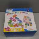 Montessori Dinosaur Toddler Toys Wooden Puzzles Gift for Ages 1 2 3 4 Year Old Kid Boys Girls Animal Dino Egg Toys, Wooden Blocks Stacking Sorting Toddler Fat Brain Easter Gift Preschool Learning