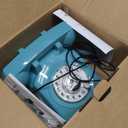 Vintage Voice Recording Guest Book Telephone Audio Guest Book Phone for Weddings, Bridal Showers, Anniversaries & Special Events, Retro Wedding Voice Recorder,USB Rechargeable, Wedding Gift (Blue)