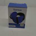 SARISUN Travel Pillows for Airplanes, Airplane Pillow for Long Flight, Airplane Head Strap with Eye Mask for Sleep, Travel Neck Pillow for Car Road Trip, 360° Support Headrest, Stop Bobblehead, Black