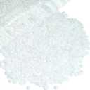 Qiipii 1280PCS 6mm Solid White Resin Rhinestones for Crafting SS30 Pure White Flatback Jelly Stones Bulk Diamonds Crystals Gems for Face Eyes Makeup Mugs Tumblers Bottles Cups DIY Crafts Clothes Shoes