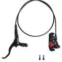 Z00M MTB Hydraulic Disc Brakes Set Mountain Bike Left Front 800mm Right Rear 1450mm Hydraulic Brake Aluminum Alloy Bicycle Disc Brake for E-Bike Fat Bike Road Bike 2 Piston