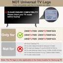 TV Base Stand for Samsung TV Legs Replacement Only for UN50TU7000FXZA UN55TU7000FXZA UN58TU7000FXZA UN50TU7000 UN55TU7000 Not Universal TV Legs for Samsung with Remote Holder Only for Model We List